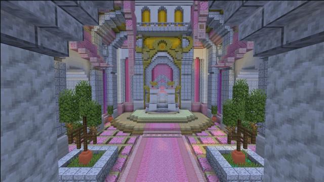 Screenshot of the Minecraft Bedrock Marketplace product Princess Spiral Parkour created by Tristan Productions.