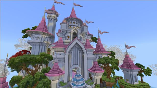 Screenshot of the Minecraft Bedrock Marketplace product Princess Spiral Parkour created by Tristan Productions.