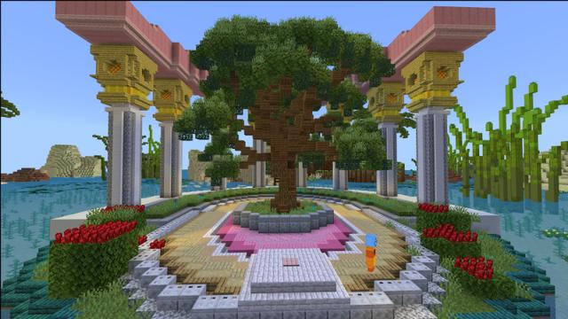 Screenshot of the Minecraft Bedrock Marketplace product Princess Spiral Parkour created by Tristan Productions.