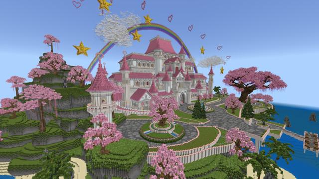 Screenshot of the Minecraft Bedrock Marketplace product Princess Trillionaire Castle created by Tristan Productions.