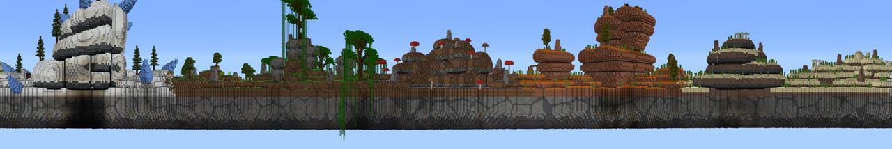 Panorama of the Minecraft Bedrock Marketplace product Ring Survival created by Tristan Productions.