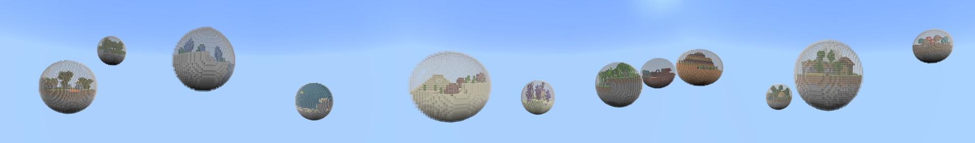 Panorama of the Minecraft Bedrock Marketplace product Skyblock Bubbles created by Tristan Productions.