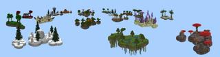 Panorama of the Minecraft Bedrock Marketplace product Skyblock World created by Tristan Productions.