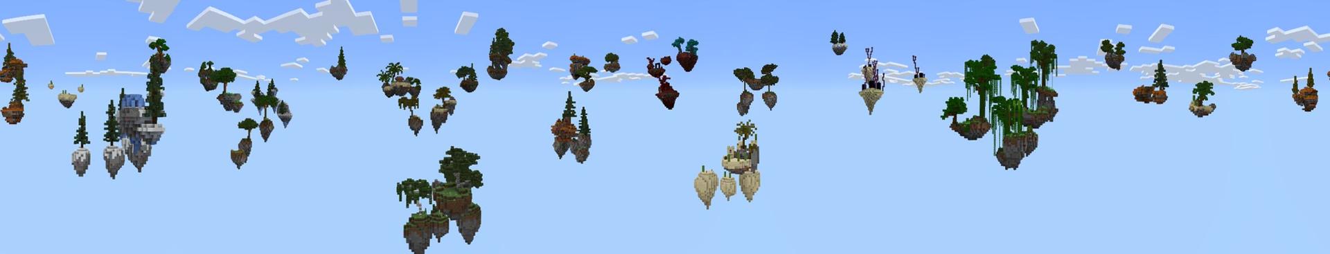 Panorama of the Minecraft Bedrock Marketplace product Skyblock created by Tristan Productions.