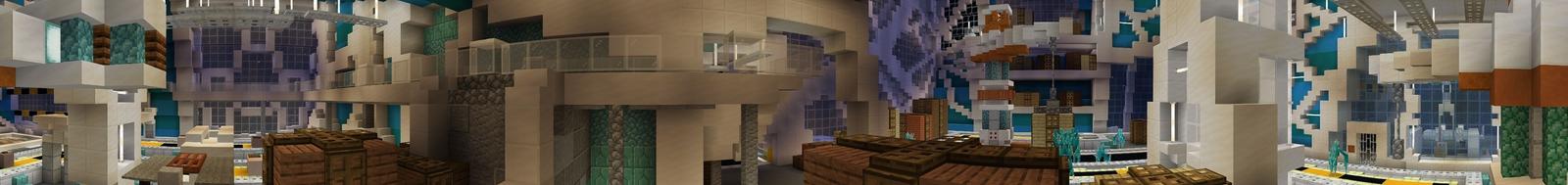 Panorama of the Minecraft Bedrock Marketplace product Space Shenanigans created by Tristan Productions.