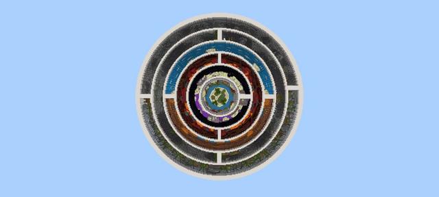 Panorama of the Minecraft Bedrock Marketplace product Spiral Parkour created by Tristan Productions.