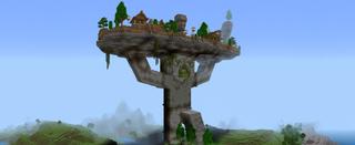 Panorama of the Minecraft Bedrock Marketplace product Statue Holding Up Base created by Tristan Productions.