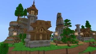 Screenshot of the Minecraft Bedrock Marketplace product Statue Holding Up Base created by Tristan Productions.