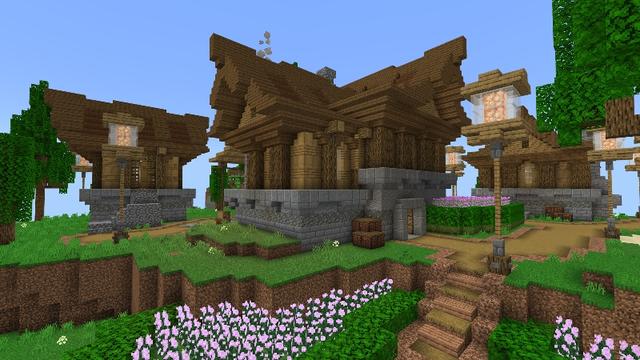Screenshot of the Minecraft Bedrock Marketplace product Statue Holding Up Base created by Tristan Productions.