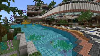 Screenshot of the Minecraft Bedrock Marketplace product Trillionaire Mansion created by Tristan Productions.
