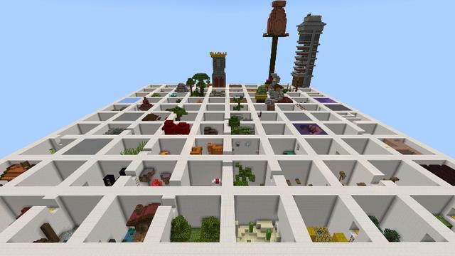 Screenshot of the Minecraft Bedrock Marketplace product Ultimate Parkour Grid created by Tristan Productions.