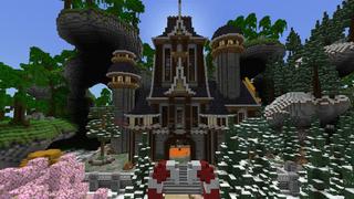 Screenshot of the Minecraft Bedrock Marketplace product Winter Mansion Bunker created by Tristan Productions.