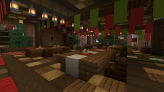 Screenshot of the Minecraft Bedrock Marketplace product Winter Mansion Bunker created by Tristan Productions.