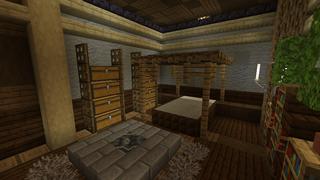 Screenshot of the Minecraft Bedrock Marketplace product Winter Mansion Bunker created by Tristan Productions.