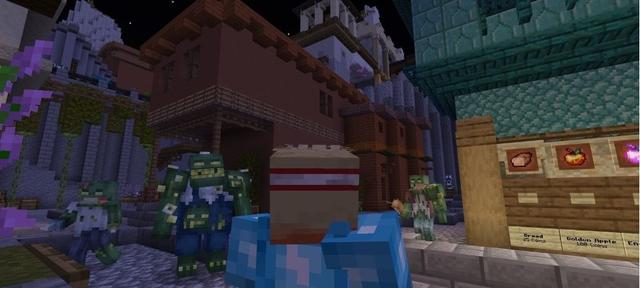 Panorama of the Minecraft Bedrock Marketplace product Zombies created by Tristan Productions.