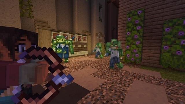 Screenshot of the Minecraft Bedrock Marketplace product Zombies created by Tristan Productions.
