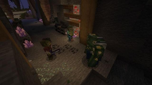 Screenshot of the Minecraft Bedrock Marketplace product Zombies created by Tristan Productions.