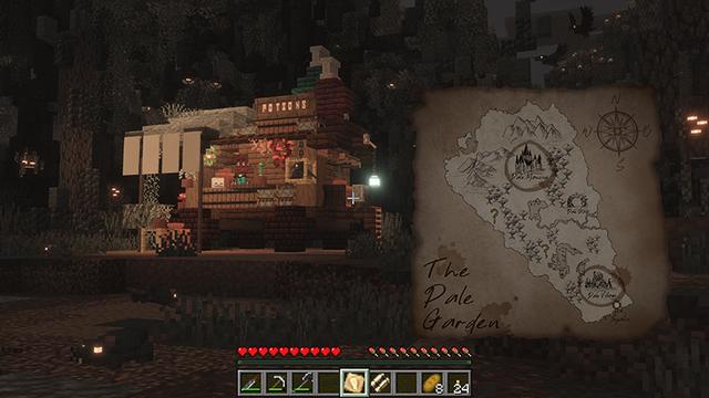 Screenshot of the Minecraft Bedrock Marketplace product Ultimate Pale Garden created by TrixyBlox.