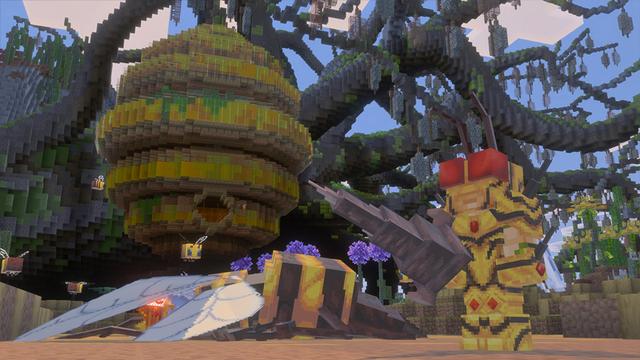 Screenshot of the Minecraft Bedrock Marketplace product Ultimate Survival: Solarpunk Island created by TrixyBlox.