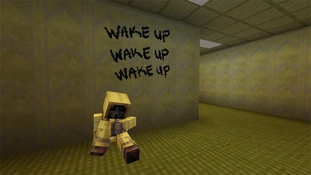 Screenshot of the Minecraft Bedrock Marketplace product BACKROOMS Add-On created by Tsunami Studios.