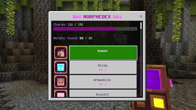 Screenshot of the Minecraft Bedrock Marketplace product Be a Mob Add-On created by Tsunami Studios.