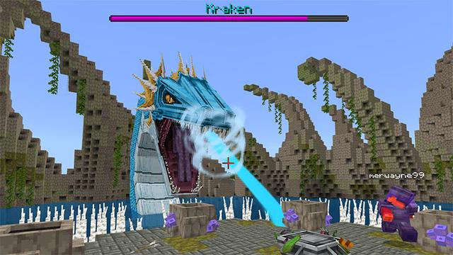 Screenshot of the Minecraft Bedrock Marketplace product BOSS EXPANSION created by Tsunami Studios.