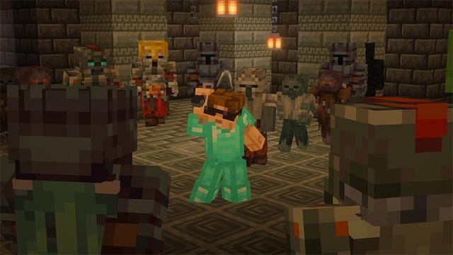 Screenshot of the Minecraft Bedrock Marketplace product Dungeon Crawler Add-On created by Tsunami Studios.
