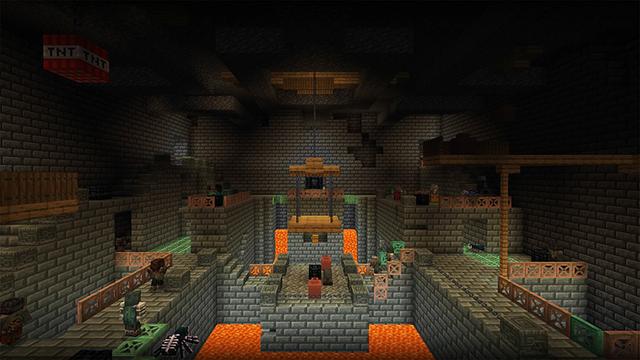 Screenshot of the Minecraft Bedrock Marketplace product Dungeon Crawler Add-On created by Tsunami Studios.