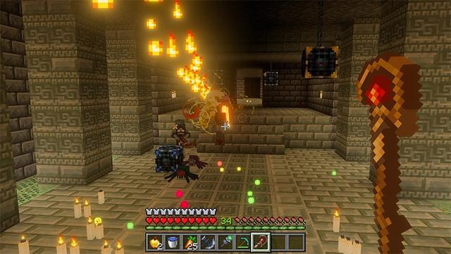 Screenshot of the Minecraft Bedrock Marketplace product Dungeon Crawler Add-On created by Tsunami Studios.