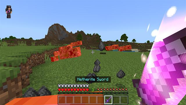 Screenshot of the Minecraft Bedrock Marketplace product Enchantment Expansion created by Tsunami Studios.