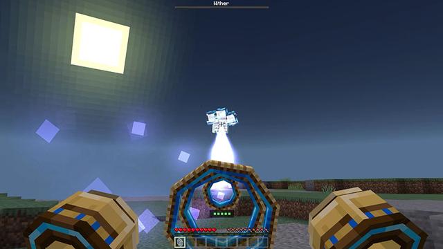 Screenshot of the Minecraft Bedrock Marketplace product Epic Weapons created by Tsunami Studios.