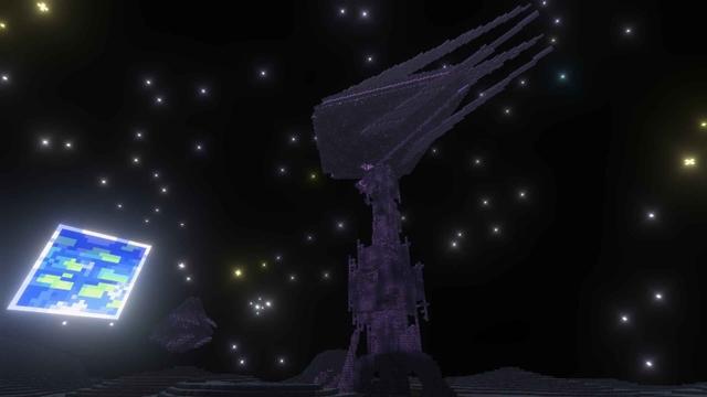 Screenshot of the Minecraft Bedrock Marketplace product Expanse: Dimension Add-On created by Tsunami Studios.