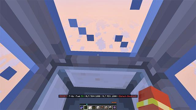 Screenshot of the Minecraft Bedrock Marketplace product Expanse: Dimension Add-On created by Tsunami Studios.