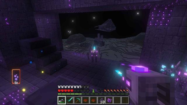 Screenshot of the Minecraft Bedrock Marketplace product Expanse: Dimension Add-On created by Tsunami Studios.