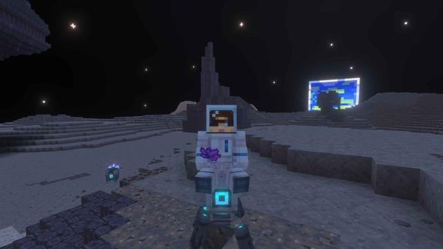 Screenshot of the Minecraft Bedrock Marketplace product Expanse: Dimension Add-On created by Tsunami Studios.