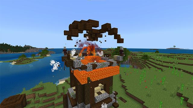 Screenshot of the Minecraft Bedrock Marketplace product More TNT! Add-On created by Tsunami Studios.