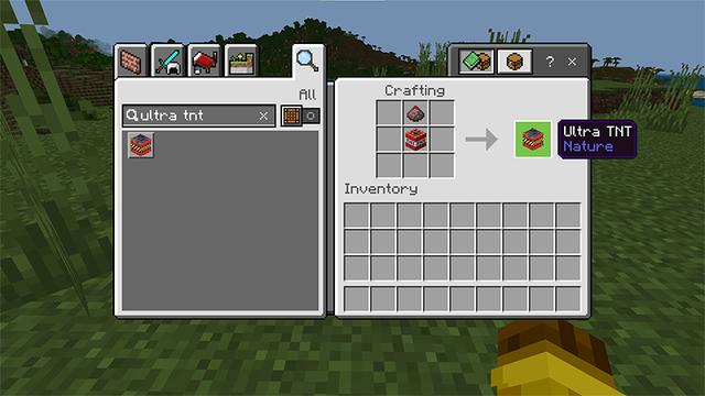 Screenshot of the Minecraft Bedrock Marketplace product More TNT! Add-On created by Tsunami Studios.