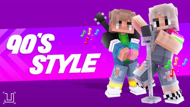 Thumbnail of the Minecraft Bedrock Marketplace product 90's Style created by UnderBlocks Studios.