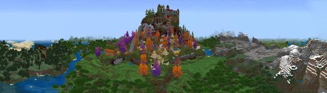 Panorama of the Minecraft Bedrock Marketplace product Amazing Fortress created by UnderBlocks Studios.