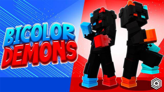 Thumbnail of the Minecraft Bedrock Marketplace product Bicolor Demons created by UnderBlocks Studios.