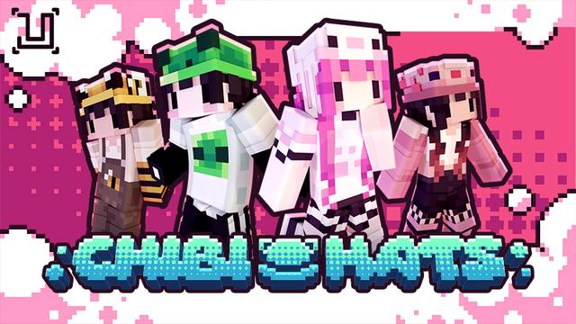 Thumbnail of the Minecraft Bedrock Marketplace product Chibi Hats created by UnderBlocks Studios.