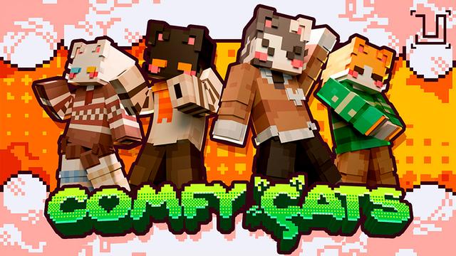 Thumbnail of the Minecraft Bedrock Marketplace product Comfy Cats created by UnderBlocks Studios.