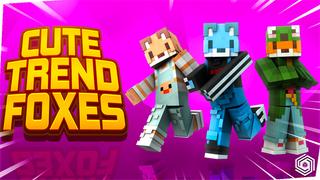 Thumbnail of the Minecraft Bedrock Marketplace product Cute Trend Foxes created by UnderBlocks Studios.