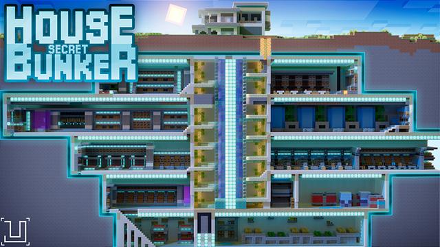 Thumbnail of the Minecraft Bedrock Marketplace product House Secret Bunker created by UnderBlocks Studios.