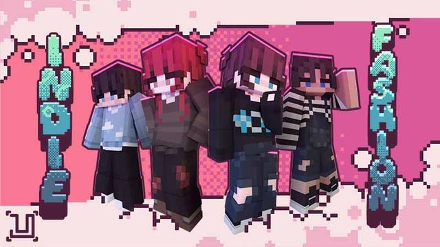 Thumbnail of the Minecraft Bedrock Marketplace product Indie Fashion created by UnderBlocks Studios.