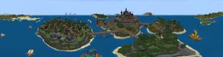 Panorama of the Minecraft Bedrock Marketplace product Kingdom Roleplay created by UnderBlocks Studios.