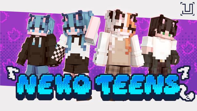 Thumbnail of the Minecraft Bedrock Marketplace product Neko Teens created by UnderBlocks Studios.