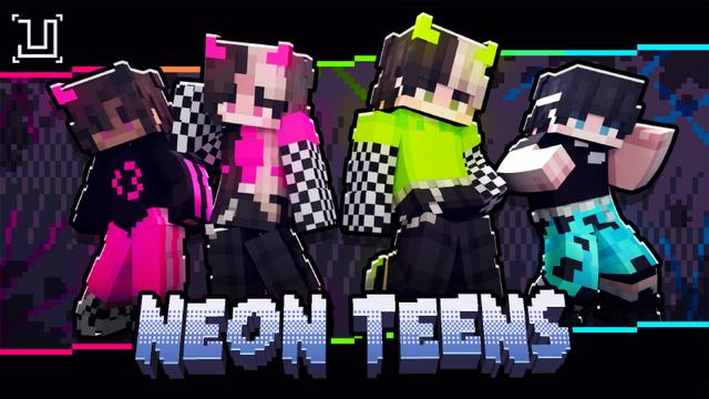 Thumbnail of the Minecraft Bedrock Marketplace product Neon Teens created by UnderBlocks Studios.