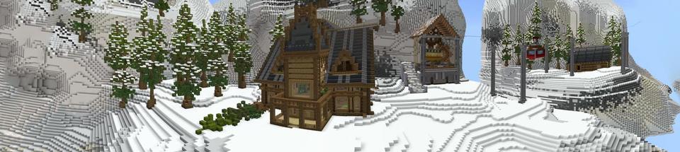 Panorama of the Minecraft Bedrock Marketplace product Scape in 60 minutes created by UnderBlocks Studios.
