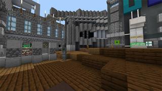 Screenshot of the Minecraft Bedrock Marketplace product Sci-Fi Skyland created by UnderBlocks Studios.